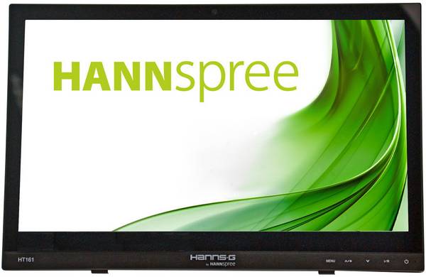 Hannspree HT161HNB dotykový monitor Energetická třída (EEK2021): B (A - G)  39.6 cm (15.6 palec) 1366 x 768 Pixel 16:9 12 ms HDMI™, VGA, USB, na sluchátka (jack 3,5 mm) VA LED