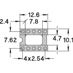 Patice pro IO Preci Dip 110-83-310-41-001101, 10pól., -55 až +125 °C