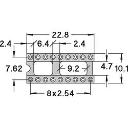 Patice pro IO Preci Dip 110-83-318-41-001101, 18pól., 7,62 mm