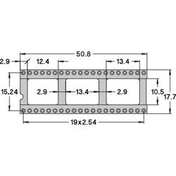 Patice pro IO Preci Dip 110-83-640-41-001101, 40pól., 15,24 mm