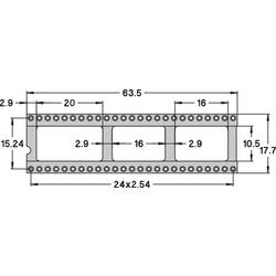 Patice pro IO Preci Dip 110-83-650-41-001101, 50pól., 15,24 mm