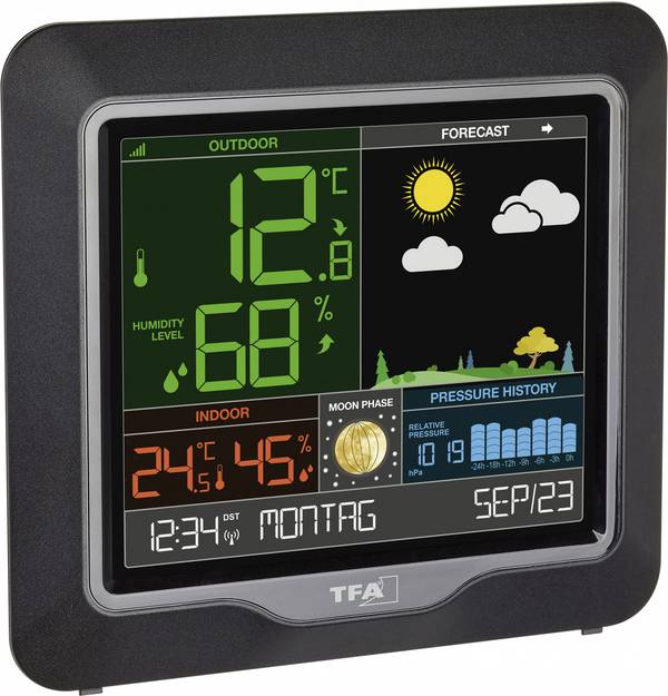 TFA Dostmann Season 35.1150.01 digitální bezdrátová meteostanice Předpověď pro 1 den Počet senzorů (max.) 1 ks