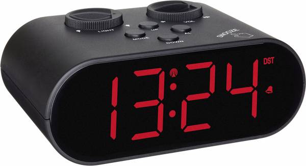 TFA Dostmann  60.2551.01  DCF  budík  černá  časů buzení 1    USB konektor, velký displej