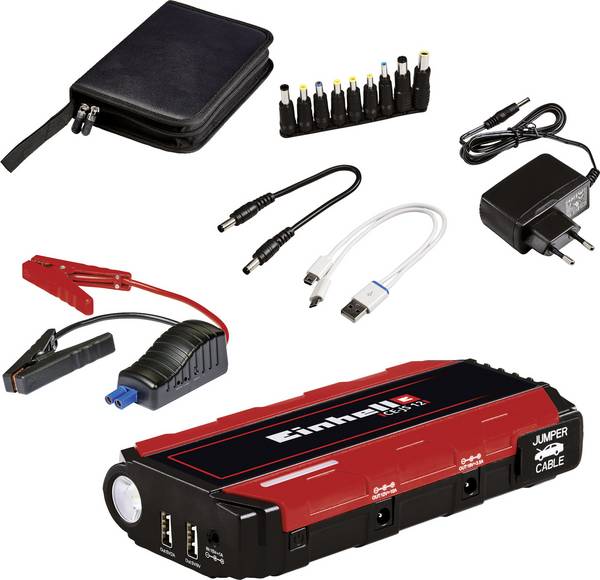 Einhell systém pro rychlé startování auta CE-JS 12, 1091521, max. startovací proud 200 A, 2x USB konektor, indikátor stavu nabití