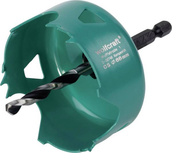 Wolfcraft  5968000 vrtací korunka  68 mm  1 ks