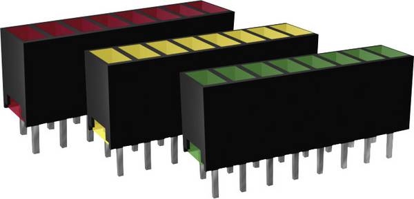 Signal Construct ZAQS 0807 LED série 8násobná červená (d x š x v) 20 x 7 x 4 mm