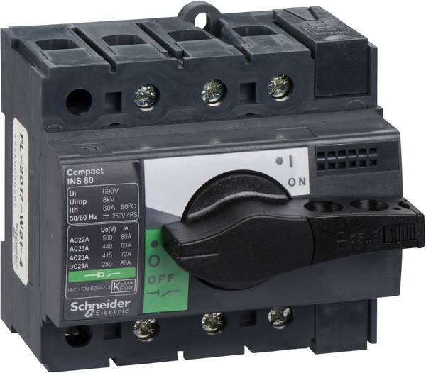 Schneider Electric 28904 odpínač 80 A 125 V/DC, 500 V/AC 1 ks