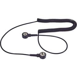 ESD spirálový kabel Wolfgang Warmbier, 2,4 m, bezpečnostní odpor 1 MΩ, světle modrá