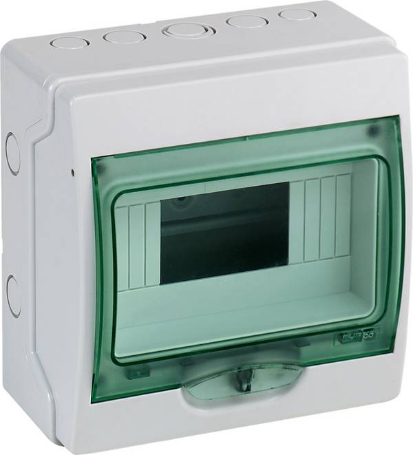 Schneider Electric  13443  13443  malý rozváděč  povrchová montáž  Počet modulů (šířka) = 8  Počet řádků = 1  Obsah 1 ks