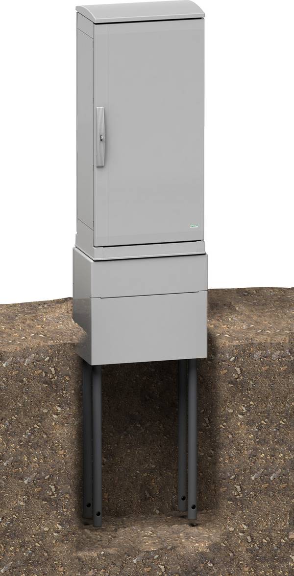 Schneider Electric NSYZZ554G NSYZZ554G Sokly nárazuvzdorný  (š x v) 535 mm x 500 mm polyester šedobílá (RAL 7035) 1 ks Single