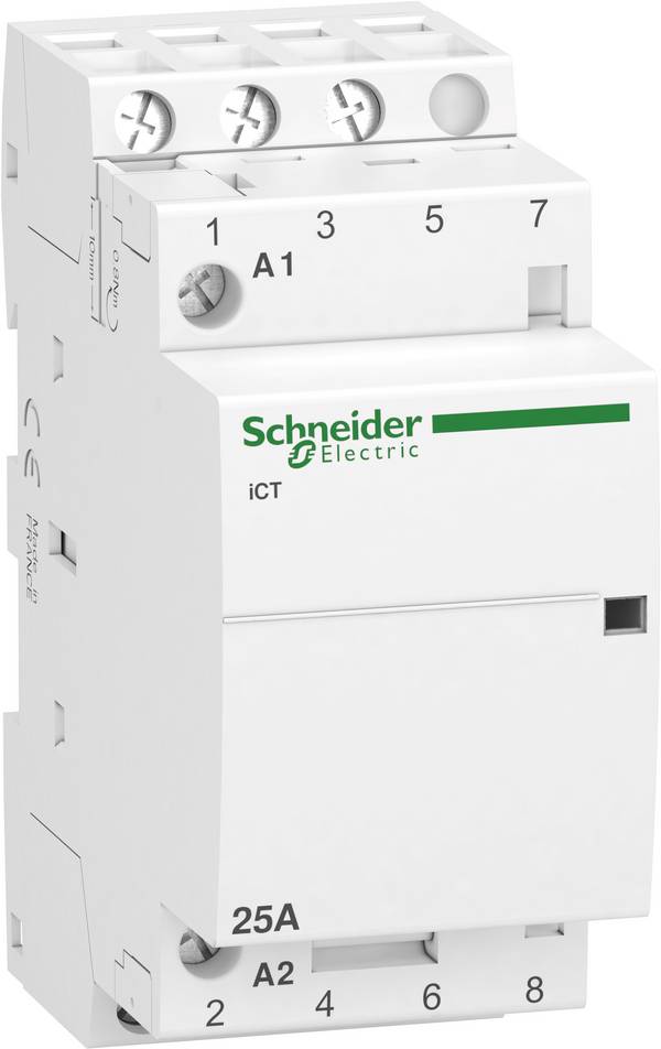 Schneider Electric A9C20833 instalační stykač 3 spínací kontakty 1.6 W 400 V/AC 25 A 1 ks