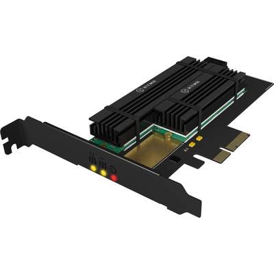   RAIDON  IB-PCI215M2-HSL  2 porty  Řadič M.2  PCIe x4  Vhodný pro (SSD): M.2 SATA SSD, M.2 PCIe AHCI SSD  Pasivní chlaz