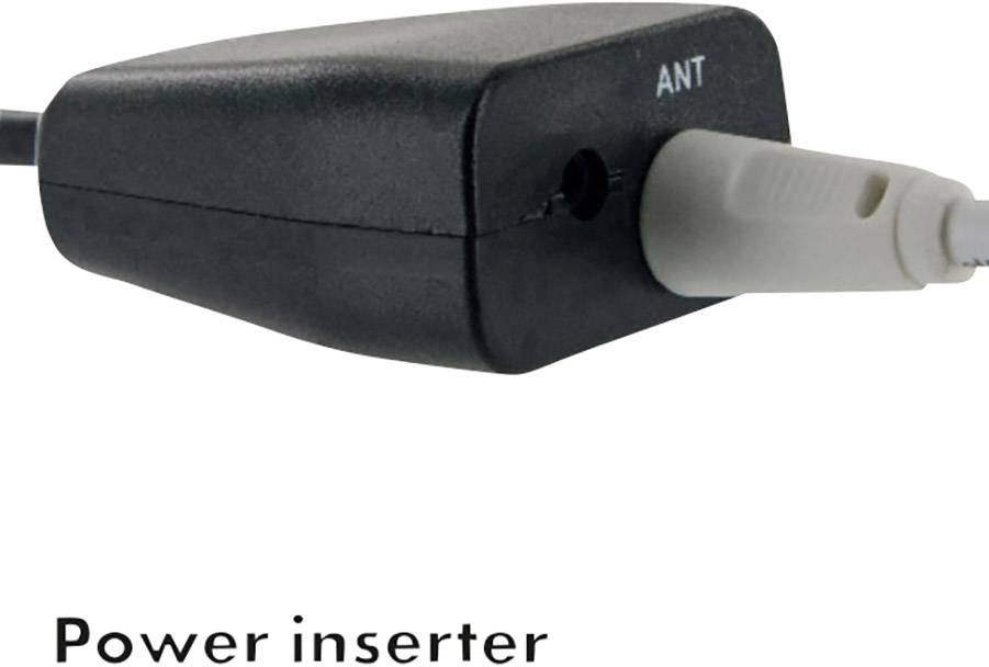 Napájecí vložka s kabelovým připojením, označená štítkem "ANT".