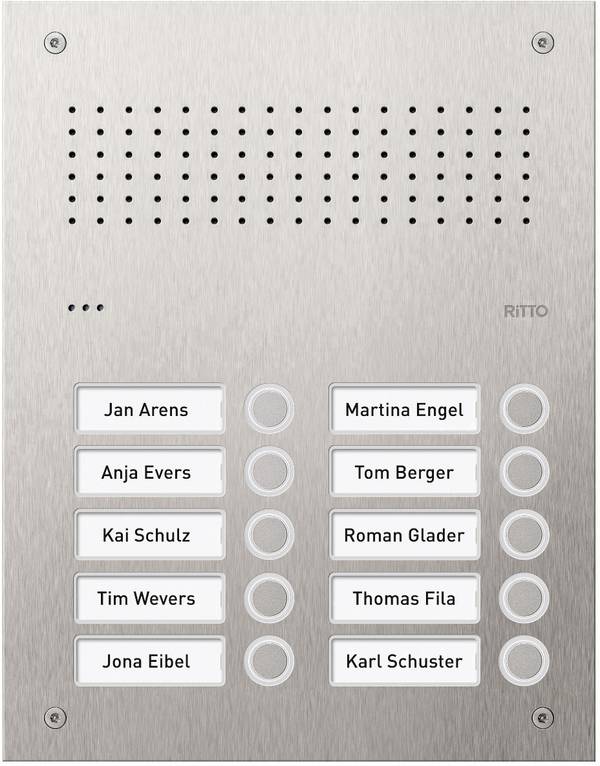 Ritto by Schneider RGE1812225  domovní telefon nerezová ocel, RGE1812225