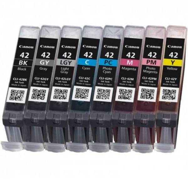Canon Ink CLI-42 originál kombinované balení černá, azurová, purppurová, žlutá, foto azurová, foto purpurová, šedá, světlá zelená 6384B010