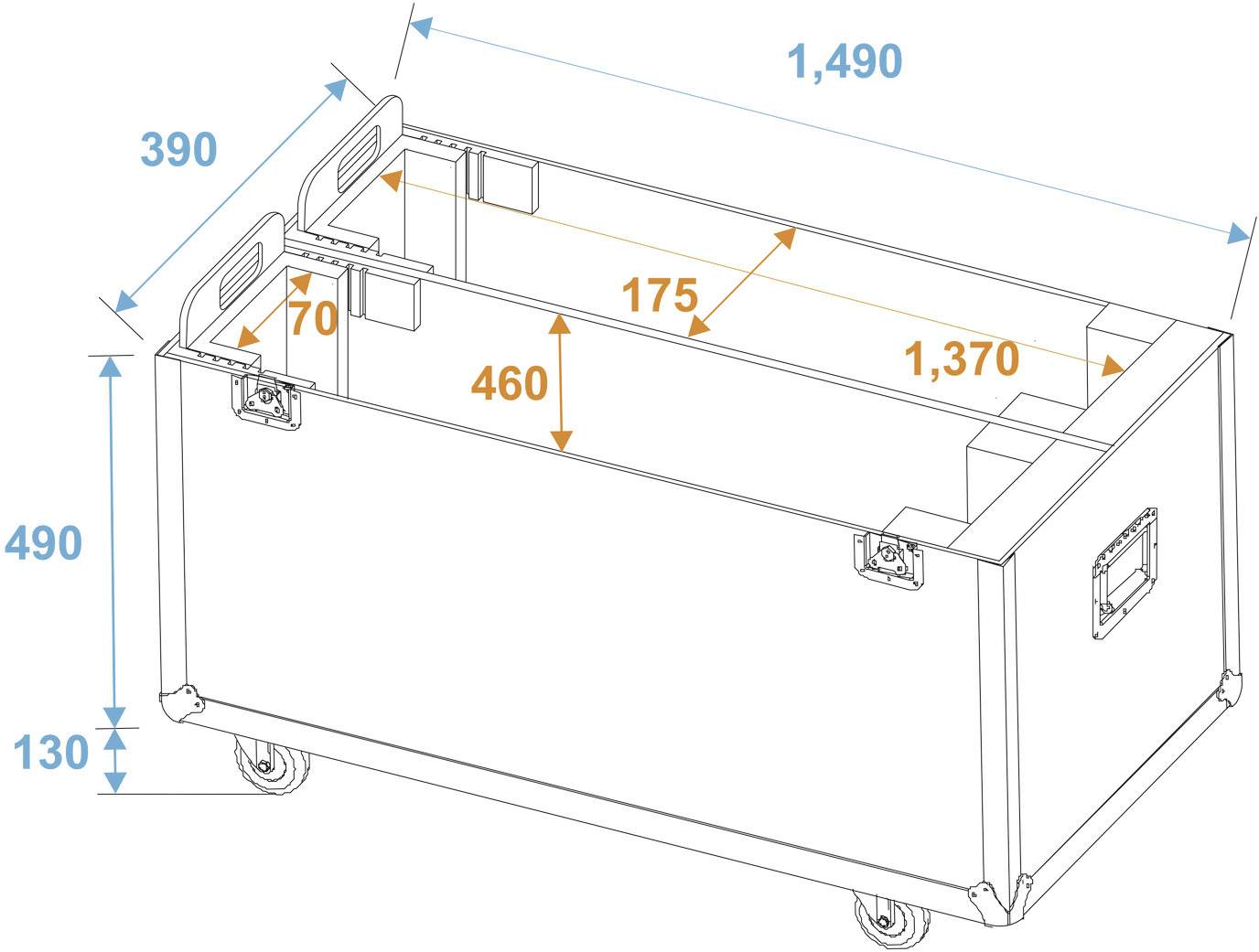 Roadinger LCD ZL60 31998014 case (kufr) (d x š x v) 390 x 1490 x 1075 mm-4