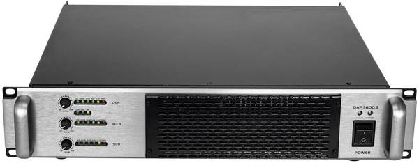 Omnitronic A-3603 PA zesilovač Výkon RMS na kanál při odporu 4 ohmy: 800 W