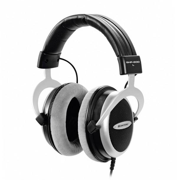 Omnitronic SHP-600  sluchátka uzavřená (Over Ear) kabelová stereo černá   Hi-Fi