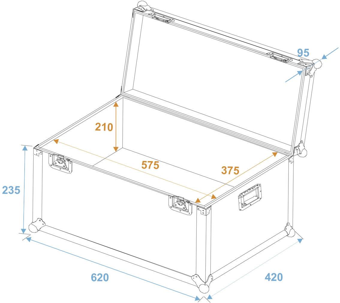 Roadinger 30126650 30126650 case (kufr) (d x š x v) 420 x 620 x 330 mm-4