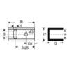 Chladič Fischer Elektronik SK 13 35 SA-220, 17 K/W, (d x š x v) 35 x 17 x 13 mm