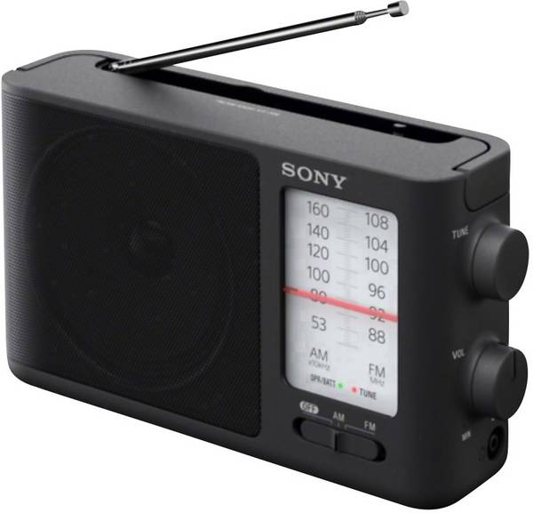 Sony ICF-506 ICF506.CED přenosné rádio, FM, FM, černá