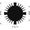 LED chladič Fischer Elektronik SK 570 15 ME 10103816, 2.61 K/W, (Ø x v) 70 mm x 15 mm