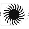 LED chladič Fischer Elektronik SK 571 10 SA 10021479, 2.45 K/W, (Ø x v) 70 mm x 10 mm