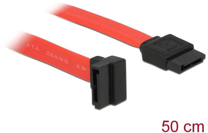 Delock pevný disk kabel [1x SATA zásuvka 7-pólová - 1x SATA zásuvka 7-pólová] 0.50 m červená