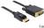 1m dlouhý kabel s DisplayPort konektorem vlevo a DVI konektorem vpravo. Vhodný pro připojení monitorů.