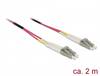 Delock 84641 optické vlákno optické vlákno kabel [1x zástrčka LC - 1x zástrčka LC] 50/125 µ Multimode OM4 2.00 m