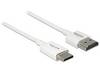 Delock HDMI kabel Zástrčka HDMI-A, Zástrčka HDMI Mini-C 1.00 m bílá 85142 4K UHD, pozlacené kontakty HDMI kabel
