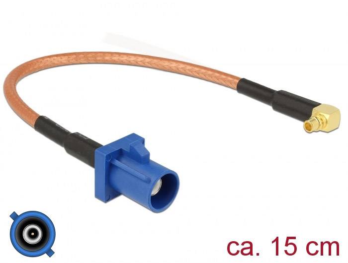 Delock pro Wi-Fi antény kabel [1x Fakra zástrčka - 1x MMCX zástrčka] 15.00 cm