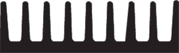 Fischer Elektronik 10037011 ICK 24 B chladič 13 K/W (d x š x v) 33 x 19 x 4.8 mm DIL-14 , DIL-16 , DIL-18 , DIL-20 , DIL-22 , DIL-24