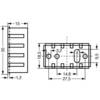 Chladič Fischer Elektronik ICK 35/SA s děrováním, 35 x 18,5 x 15 mm, 20 kW