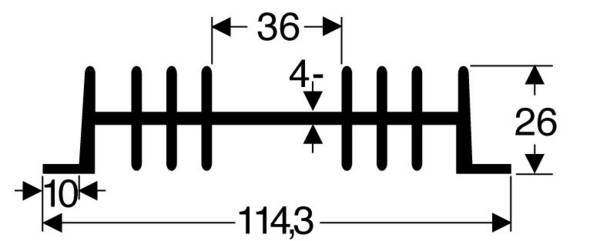 Fischer Elektronik 10018806 SK 01 75 SA lisovaný chladič 2.3 K/W (d x š x v) 75 x 111 x 26 mm