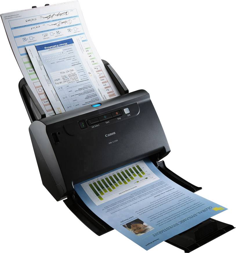 Canon imageFORMULA DR-C230 duplexní skener dokumentů A4 600 x 600 dpi 30 str./min, 60 obr./min USB-3
