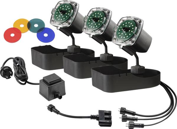 Sicce LLN002E osvětlení jezírka sada 3 ks Energetická třída (EEK2021): G (A - G) LED 3.5 W černá
