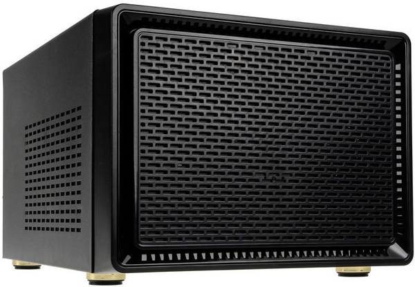 Kolink SATELLITE MINI-ITX desktop PC skříň  černá, RGB prachový filtr