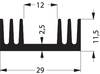 Fischer Elektronik 10018943 SK 09 50 SA chladič 7.2 K/W (d x š x v) 50 x 29 x 11.5 mm TO-220 , SOT-32