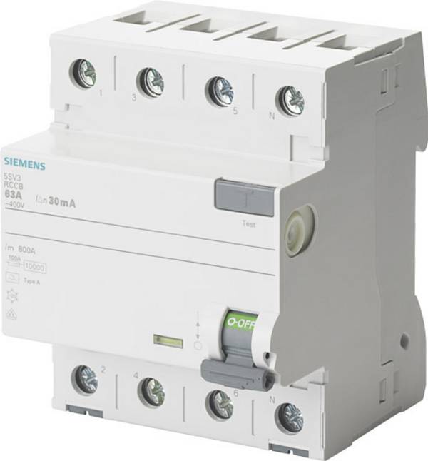 <br> Siemens<br> 5SV33464<br> 5SV3346-4<br> proudový chránič<br> <br> B <br> <br> <br> 4pólový<br> 63 A<br> 0.03 A<br> 400 V<br>