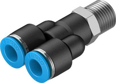 FESTO spojka Y 153142 QSY-1/4-8 Vnější závit: R1/4 Ø vedení: 8 mm průměr: 8 mm Rozměry závitu: R1/4 1 ks
