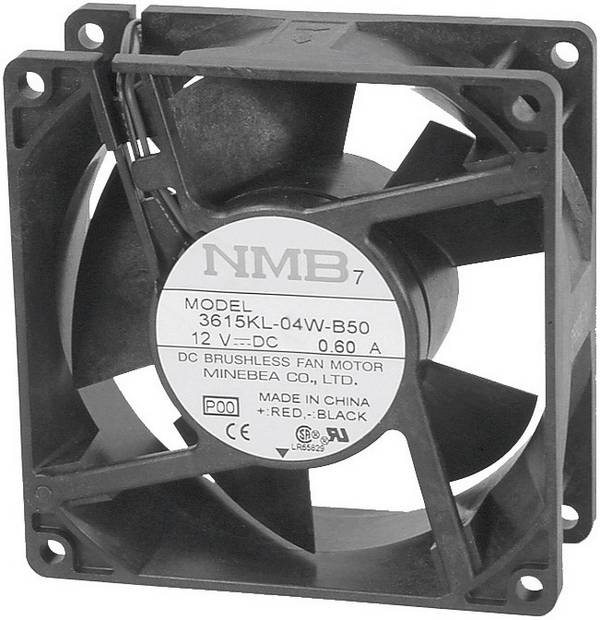 NMB Minebea 3610KL-05W-B50 axiální ventilátor, 24 V/DC, 93 m³/h, (d x š x v) 92 x 92 x 25 mm, 3610KL-05W-B50