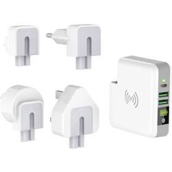 Bezdrátová indukční powerbanka Smrter SMRTER_AMIGO_WORLD, Qi standard, USB, USB-C™ zásuvka, bílá
