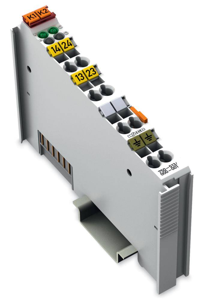 Elektronický modul s vícebarevnými konektory a popisy pro různá elektrická připojení.