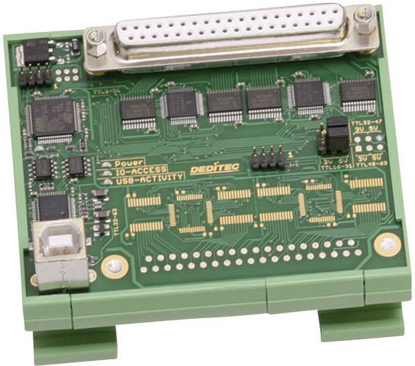 Deditec USB-TTL-32 USB-TTL-32 I/O modul USB Počet digitálních vstupů: 32 Počet digitálních vstupů: 32