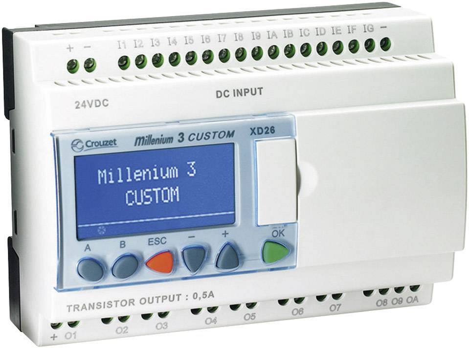 Crouzet 88974161 Millenium 3 Smart XD26 R PLC řídicí modul 24 V/DC