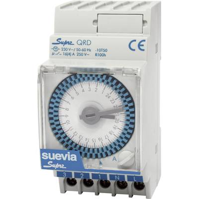 Suevia SUPRA QRD časovač na DIN lištu, SUPRA QRD, analogový, 1 x přepínač, 4000 W-0