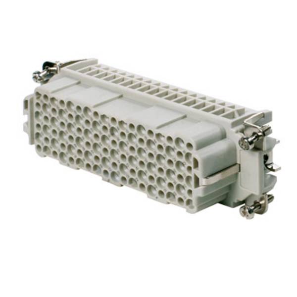 HDC insert, Male, 250 V, 10 A, No. of poles: 72, Crimp connection, Size: 6