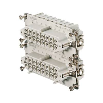 HDC insert, Female, 500 V, 16 A, No. of poles: 16, Crimp connection, Size: 6