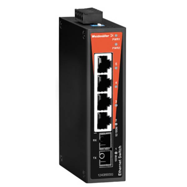 Weidmüller 1286530000 IE-SW-BL05T-4TX-1SCS průmyslový ethernetový switch  100 MBit/s funkce PoE